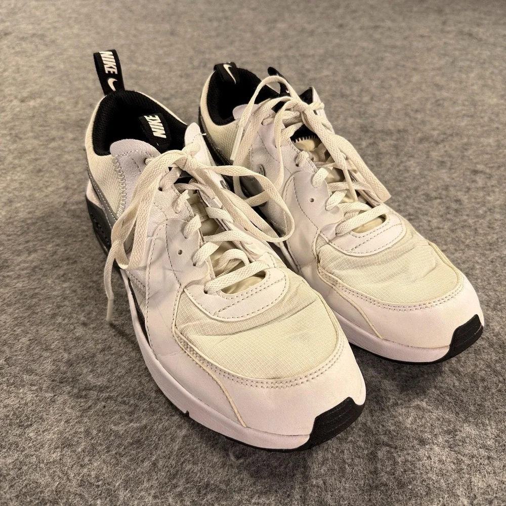 Nike Air Max‎ Excee Shoes Youth Size 7Y White Black Silver CZ4990-100 Sneakers